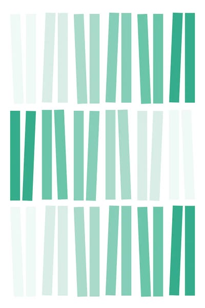 Dancing Bars In Teal by blursbyai multi panel art