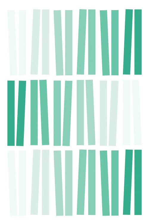 Dancing Bars In Teal