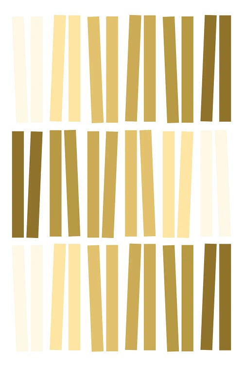 Dancing Bars In Mustard by blursbyai wall art