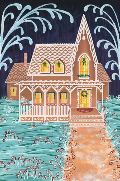 blursbyai: Sweet Gingerbread House by blursbyai
