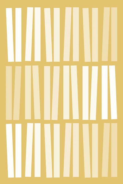 Shape Up: Mid Century Dancing Bars In Mustard by blursbyai