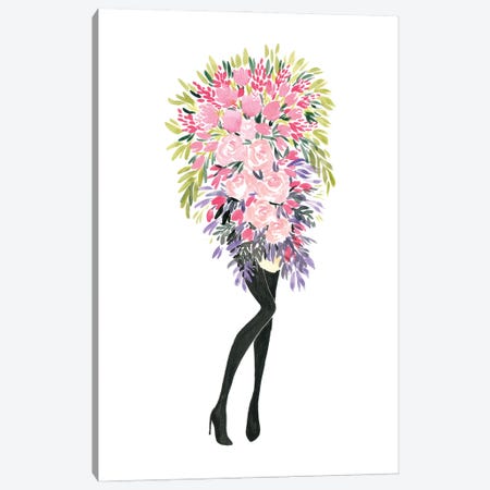 Miss Bouquet II Canvas Print #RLZ90} by blursbyai Canvas Wall Art