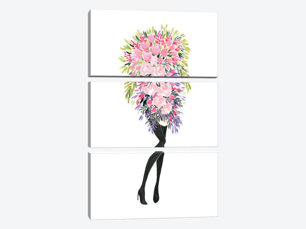 Miss Bouquet II by blursbyai 3-piece Canvas Art