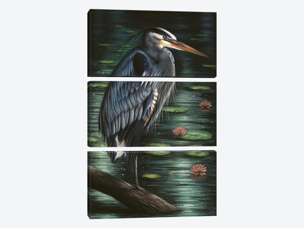 Heron by Richard Macwee 3-piece Art Print