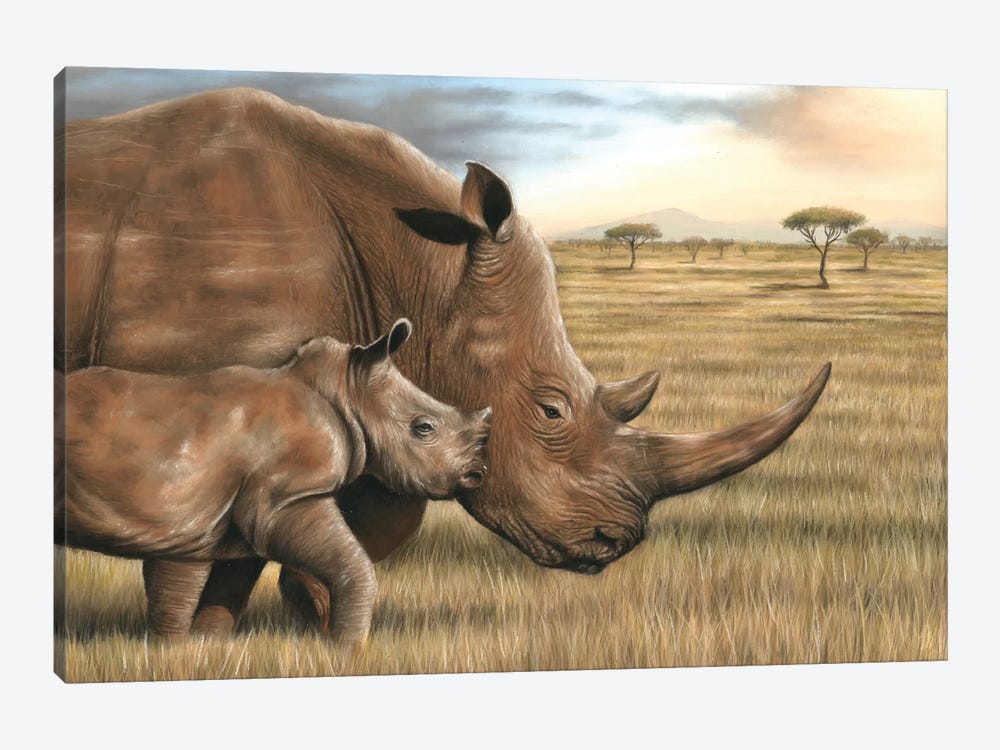 Rhino by Richard Macwee 1-piece Art Print