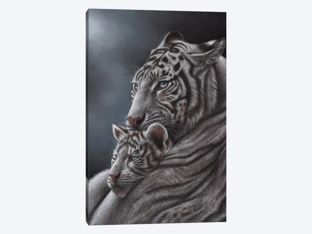 White Tiger by Richard Macwee 1-piece Canvas Art Print