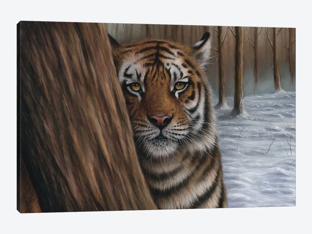 Siberian Tiger In A Forest by Richard Macwee 1-piece Canvas Artwork