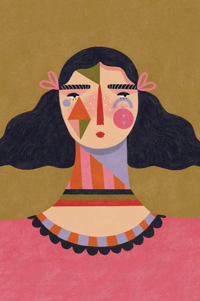 Women's Tops: Geo Girl by Renee Melia