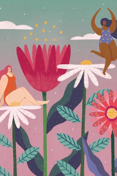 Women's Swimsuits: Garden Party by Renee Melia