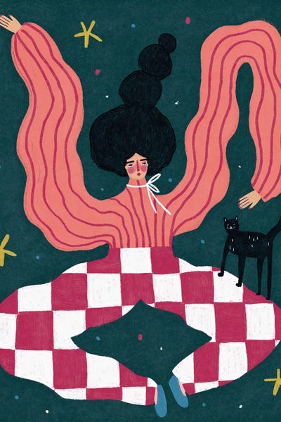 Women's Pants: Cat Pat by Renee Melia