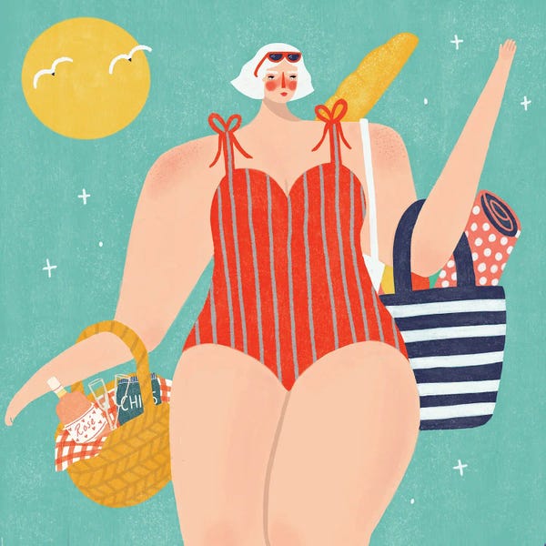 Bags & Purses: Beach Picnic by Renee Melia