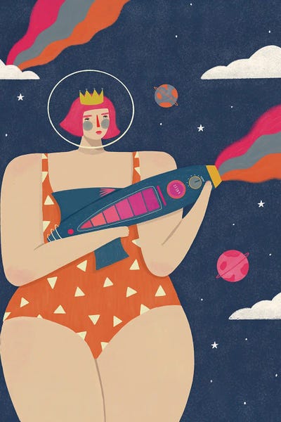 Sci-Fi Planets: Rainbow Launcher by Renee Melia