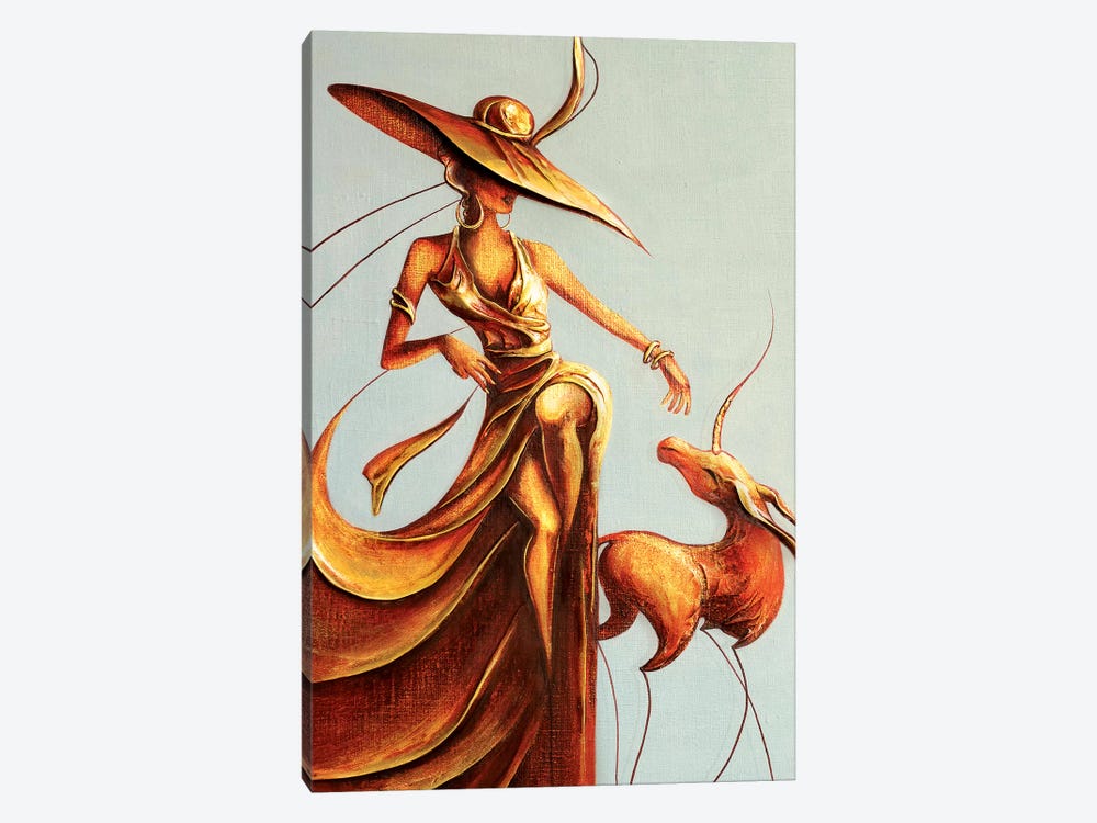 Lady And Unicorn by Raen 1-piece Art Print