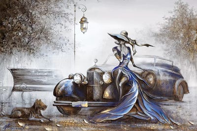 Lady In Blue by Raen art print