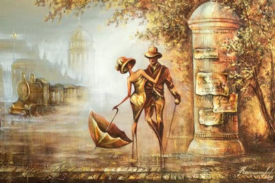 Train Station by Raen art print