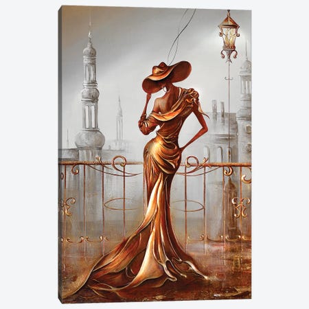 Woman In Gold Canvas Print #RMN35} by Raen Canvas Wall Art