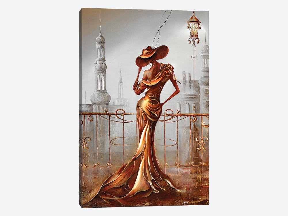 Woman In Gold by Raen 1-piece Canvas Print