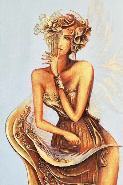 Angel Ironing Wings by Raen art print