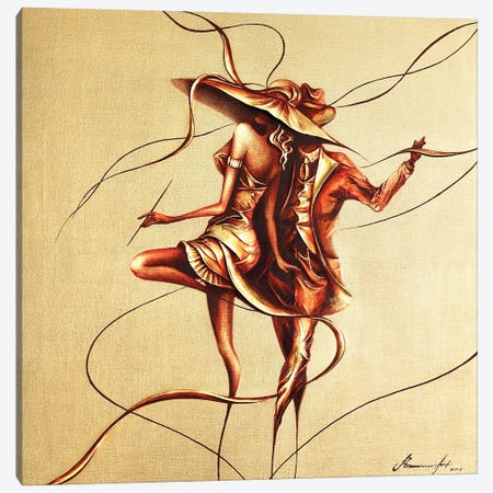 Dancing Canvas Print #RMN9} by Raen Canvas Artwork