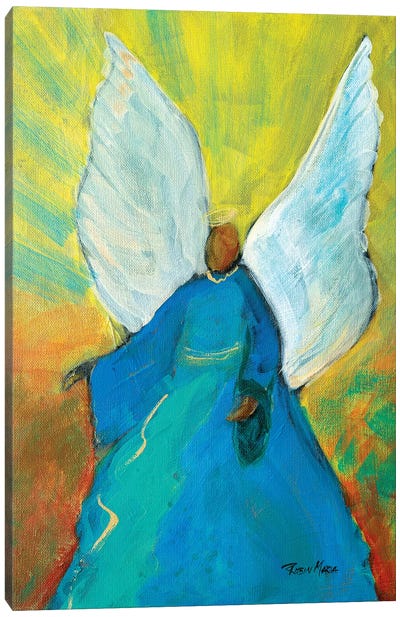 Guardian Angel Canvas Art Print - Religious Christmas Art