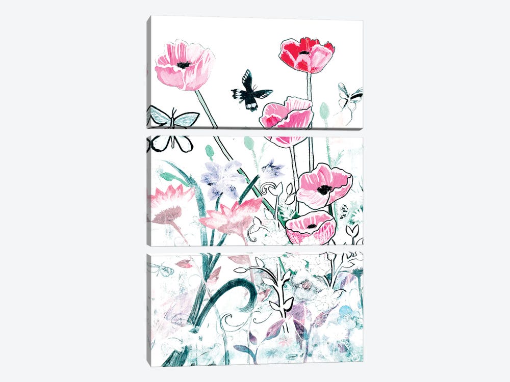 All White Garden by Robin Maria 3-piece Art Print