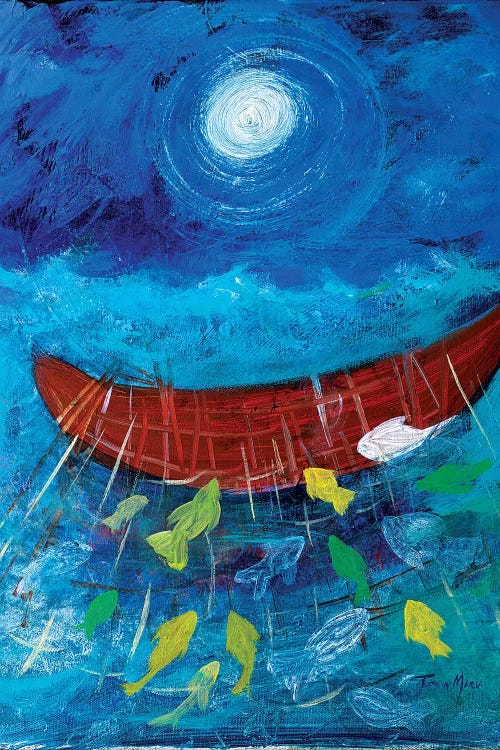 Miraculous Net of Fish by Robin Maria wall art