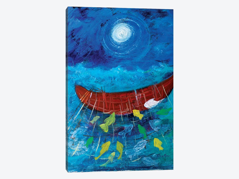 Miraculous Net of Fish by Robin Maria 1-piece Canvas Art