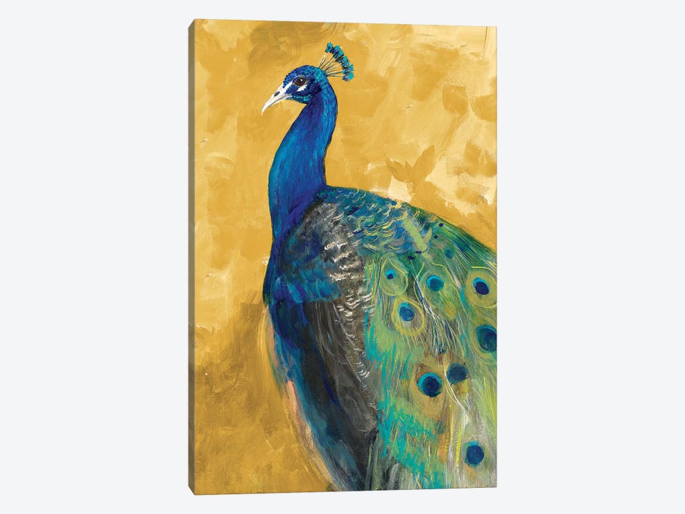 Royal Plume on Gold by Robin Maria 1-piece Canvas Art Print