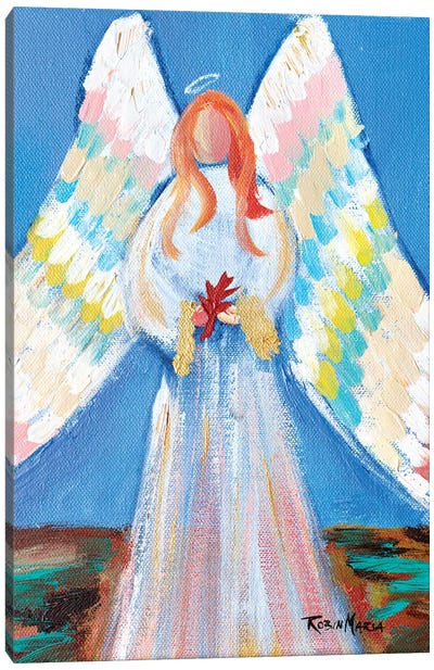 Angel of Fall Canvas Art Print - Wings Art