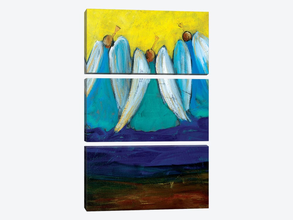 Three Trumpeting Angels by Robin Maria 3-piece Canvas Art Print