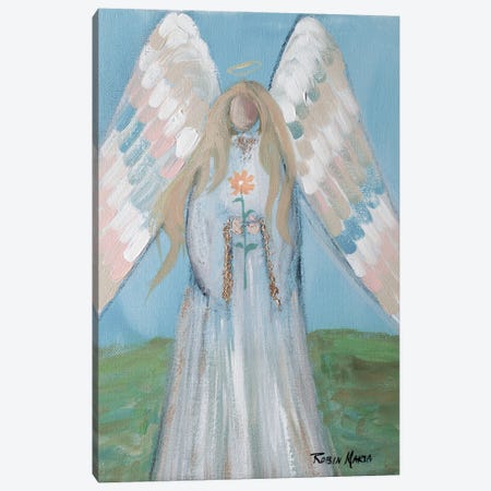 Angel in Spring Canvas Print #RMR33} by Robin Maria Canvas Print