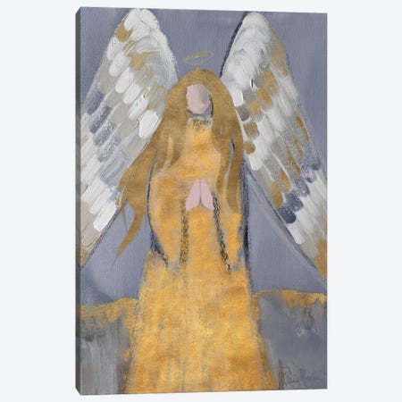 Gold and Silver Angel Canvas Print #RMR43} by Robin Maria Canvas Wall Art