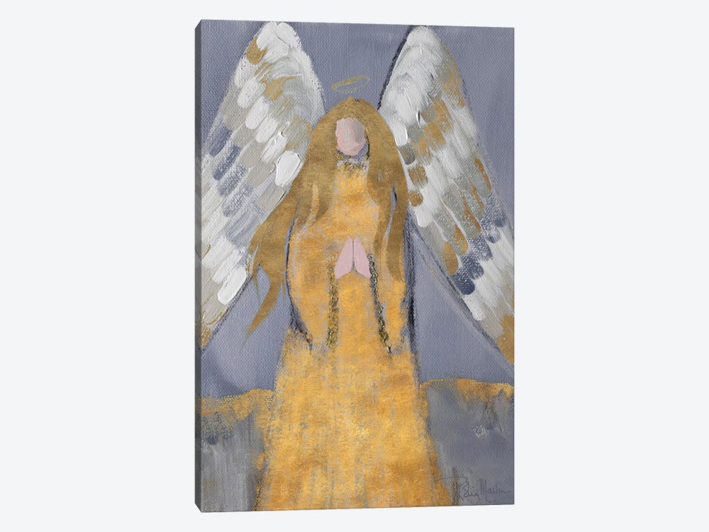 Gold and Silver Angel 1-piece Canvas Print