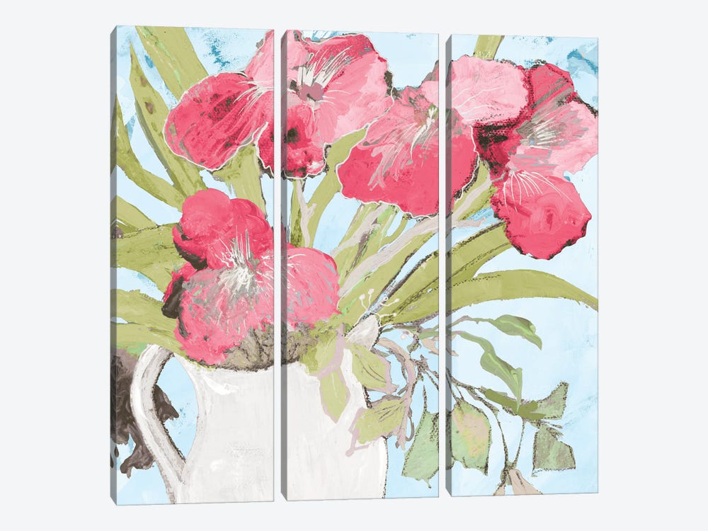 Spring Vase by Robin Maria 3-piece Canvas Artwork