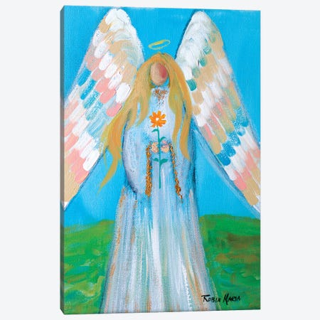 Angel of Spring Canvas Print #RMR4} by Robin Maria Canvas Wall Art