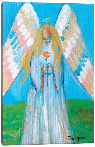 Angel of Spring Canvas Art Print - Wings Art