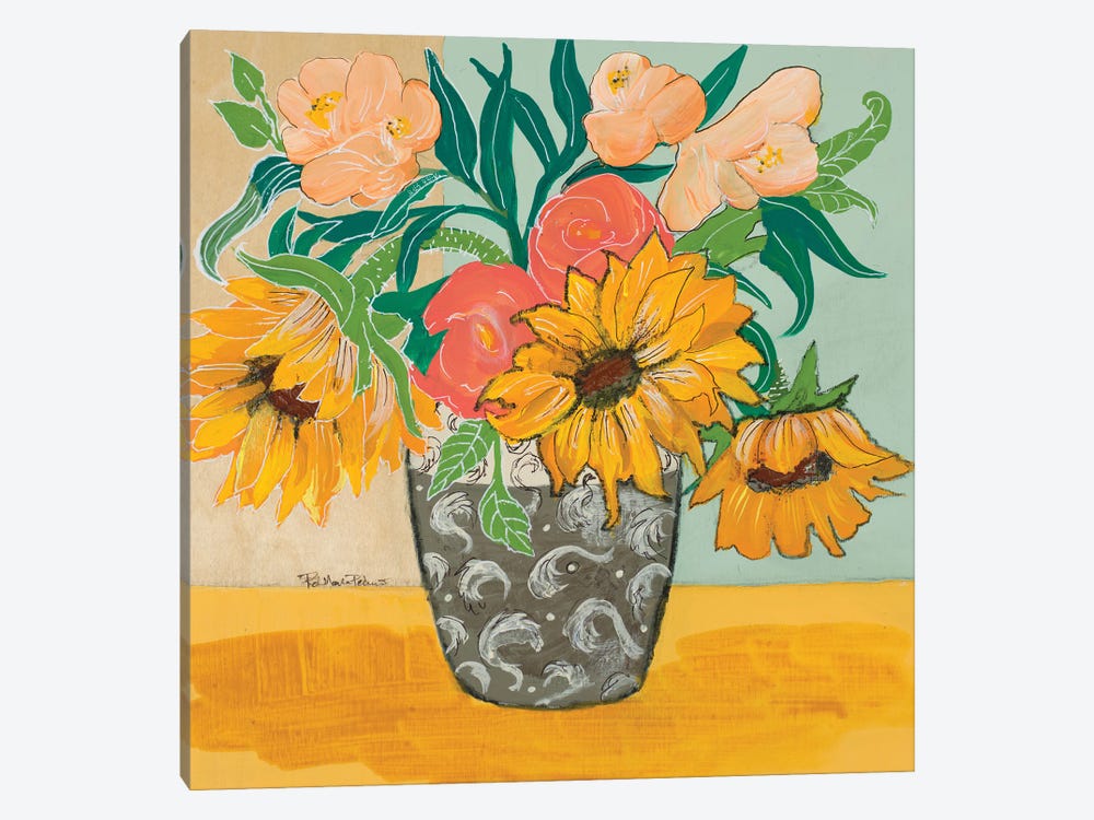 Summertime Vase by Robin Maria 1-piece Canvas Wall Art