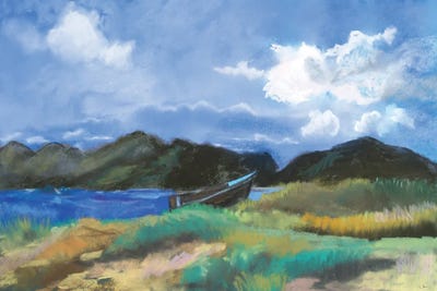 Beached Row Boat by Robin Maria multi panel art