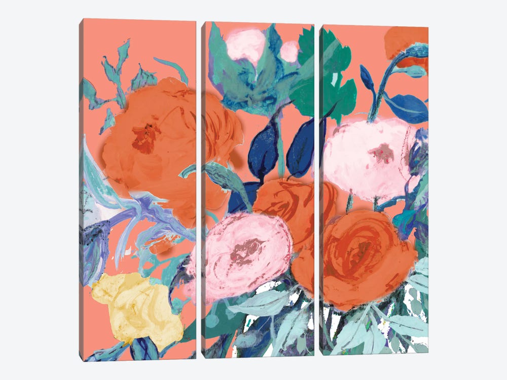 Bright Roses by Robin Maria 3-piece Canvas Print