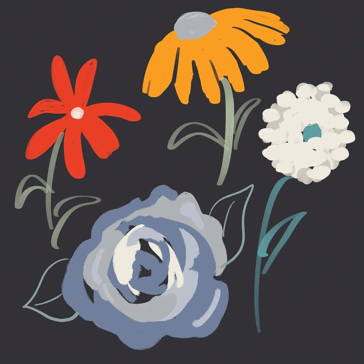 Fleurs At Night by Robin Maria wall art