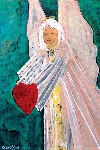 Angel Sharing Heart