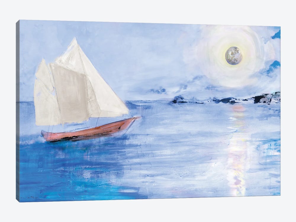 Sailing In Moonlight by Robin Maria 1-piece Canvas Art Print