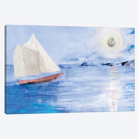 Sailing In Moonlight Canvas Print #RMR70} by Robin Maria Canvas Art Print