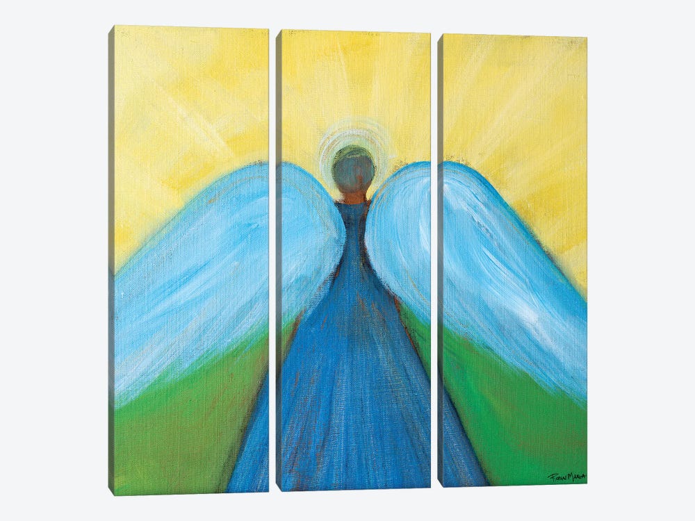 Beneath Angels Wings by Robin Maria 3-piece Canvas Print