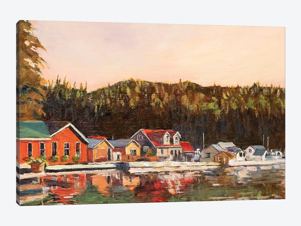 Sullivan Bay Marina by Roberta Murray 1-piece Canvas Print