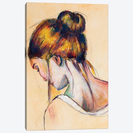 The Brunette Canvas Print #RMU109} by Roberta Murray Canvas Art