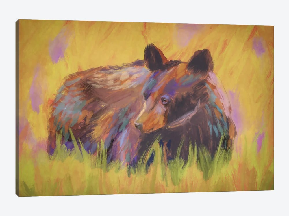 Meadow Bear by Roberta Murray 1-piece Art Print