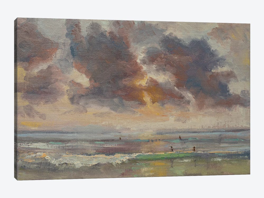 Pacific Beach Sunset by Roberta Murray 1-piece Canvas Wall Art