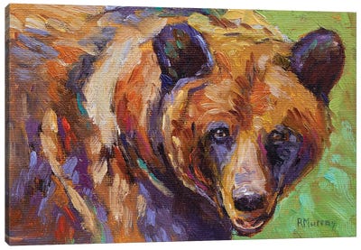 Martha Canvas Art Print - Brown Bear Art