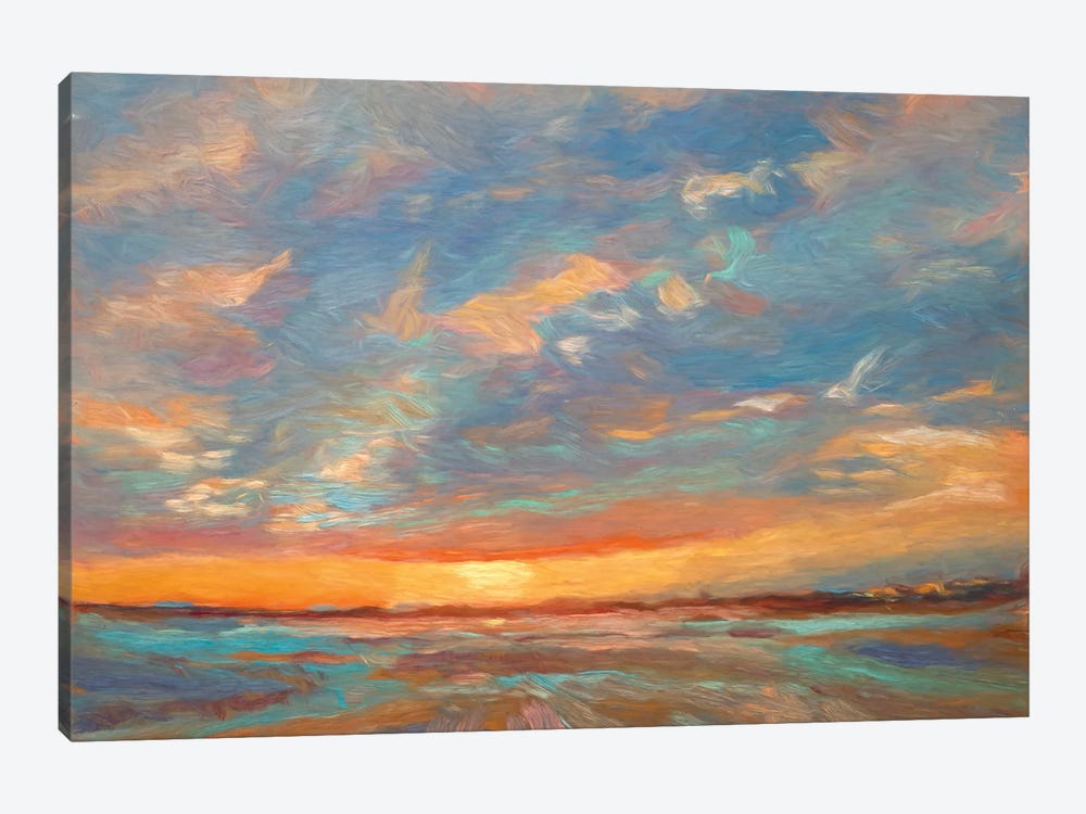 Short Grass Sunrise by Roberta Murray 1-piece Canvas Wall Art